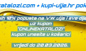 Dodatnih 10% popusta uz kupon ONLINEKATALOZI, na VW ulja i SVE dijelove