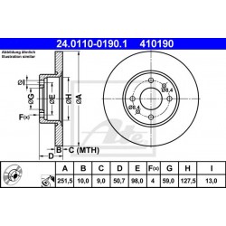 Kočioni disk ATE 24.0110-0190.1