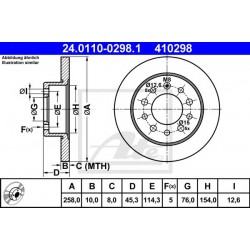 Kočioni disk ATE 24.0110-0298.1