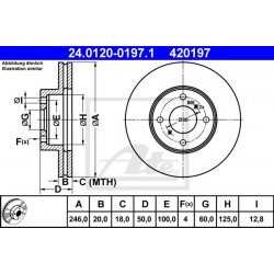 Kočioni disk ATE 24.0120-0197.1