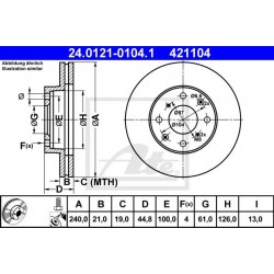Kočioni disk ATE 24.0121-0104.1