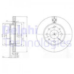 KOČIONI DISK DELPHI BG3839