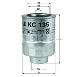 Filter za gorivo MAHLE KC 135D