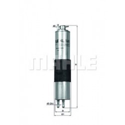 Filter za gorivo MAHLE KL 149