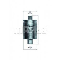 Filter za gorivo MAHLE KL 182