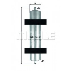 Filter za gorivo MAHLE KL 478 Filter za gorivo MAHLE KL 478
