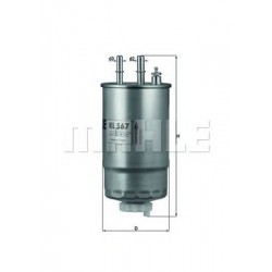 Filter za gorivo MAHLE KL 567 Filter za gorivo MAHLE KL 567