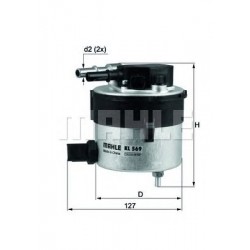 Filter za gorivo MAHLE KL 569 Filter za gorivo MAHLE KL 569
