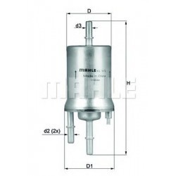Filter za gorivo MAHLE KL 572 Filter za gorivo MAHLE KL 572