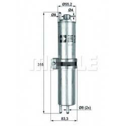 Filter za gorivo MAHLE KLH 12 Filter za gorivo MAHLE KLH 12