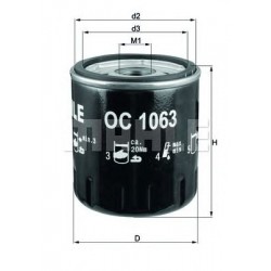 Filter za ulje MAHLE OC 1063 Filter za ulje MAHLE OC 1063