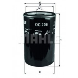 Filter za ulje MAHLE OC 206