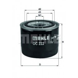 Filter za ulje MAHLE OC 222