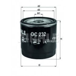Filter za ulje MAHLE OC 232