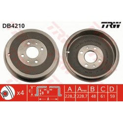 Kočioni bubanj TRW DB4210