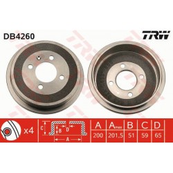 Kočioni bubanj TRW DB4260